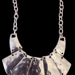 Elegant Silver Statement Necklace